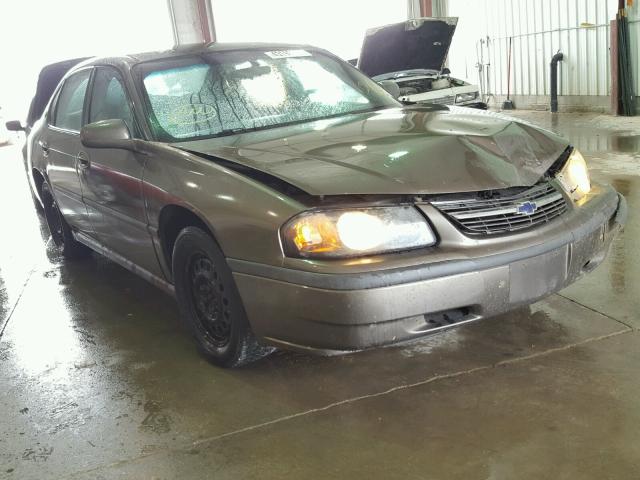 2G1WF52E939392879 - 2003 CHEVROLET IMPALA BROWN photo 1