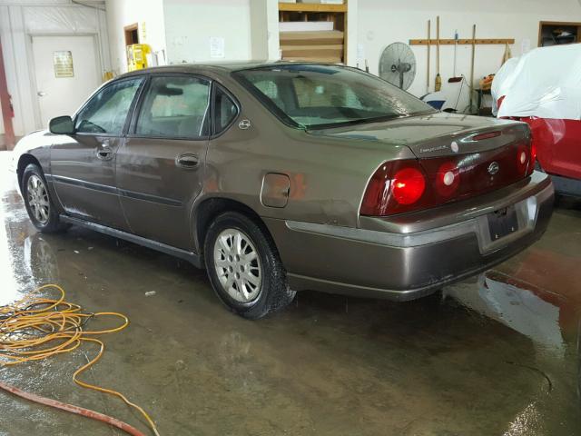 2G1WF52E939392879 - 2003 CHEVROLET IMPALA BROWN photo 3