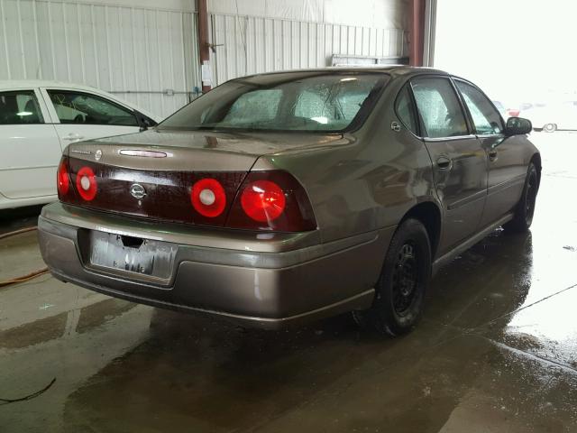 2G1WF52E939392879 - 2003 CHEVROLET IMPALA BROWN photo 4