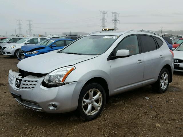 JN8AS58V19W435586 - 2009 NISSAN ROGUE S SILVER photo 2