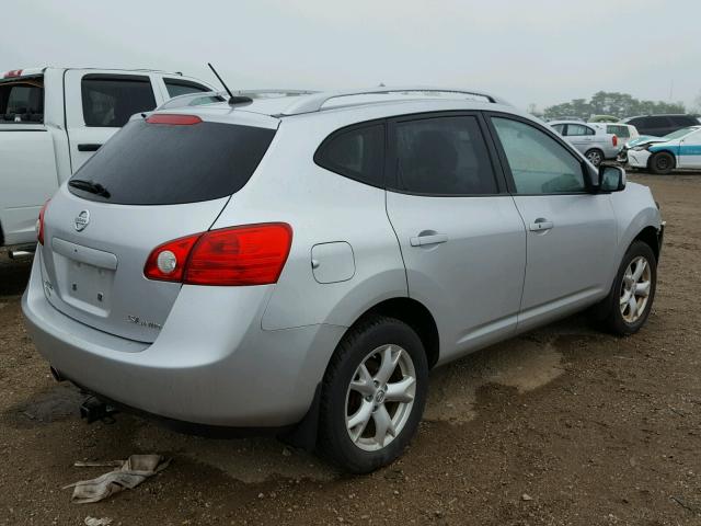 JN8AS58V19W435586 - 2009 NISSAN ROGUE S SILVER photo 4