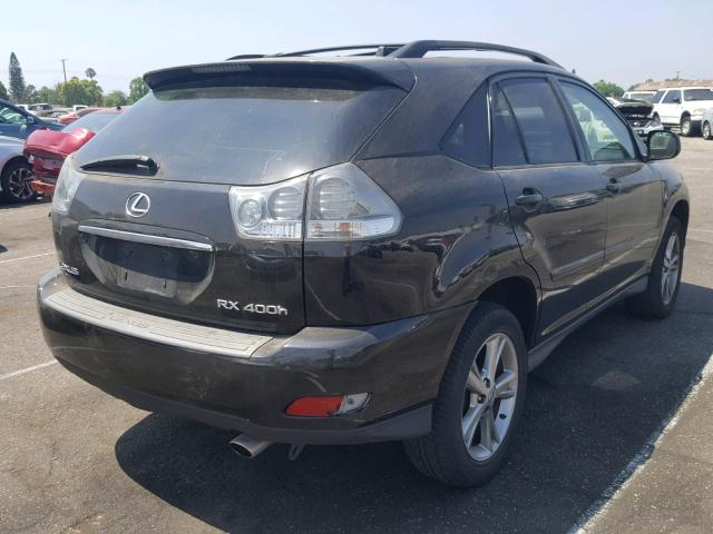 JTJHW31U560005365 - 2006 LEXUS RX 400 BLACK photo 4