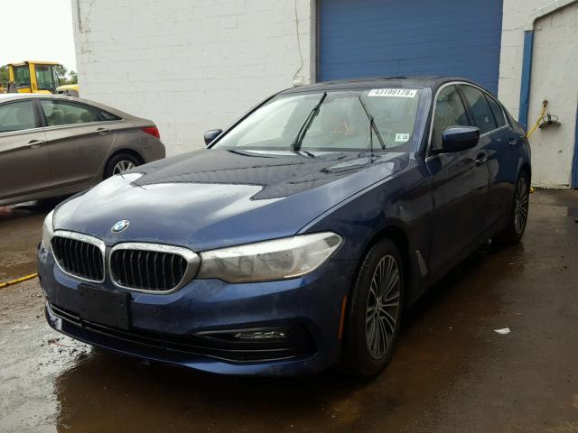 WBAJA7C53JWA74299 - 2018 BMW 530 XI BLUE photo 9