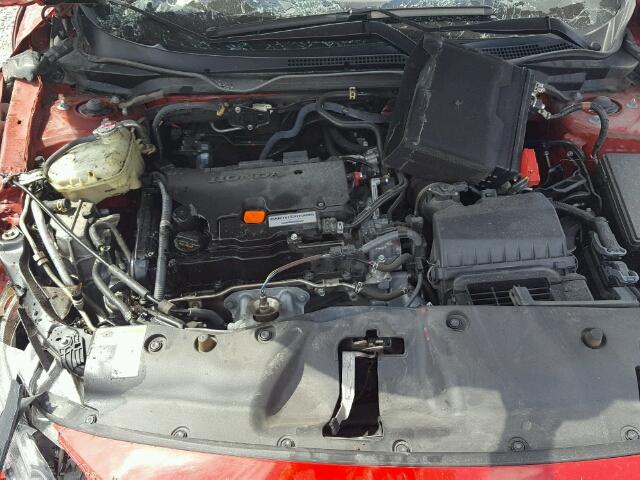 2HGFC2F57GH552022 - 2016 HONDA CIVIC LX RED photo 7