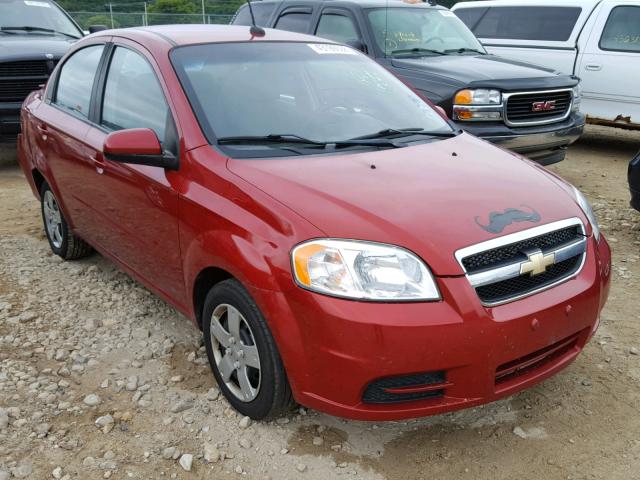 KL1TD5DE2AB132047 - 2010 CHEVROLET AVEO LS RED photo 1
