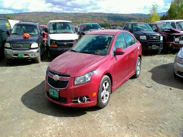 1G1PC5SB4E7256909 - 2014 CHEVROLET CRUZE LT RED photo 2