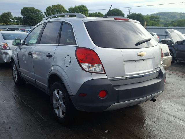 3GNAL1EK7CS629075 - 2012 CHEVROLET CAPTIVA SP SILVER photo 3