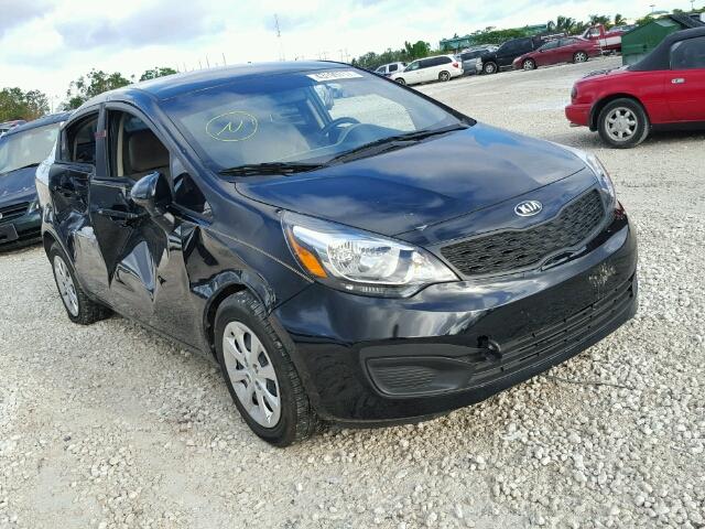 KNADM4A38F6520634 - 2015 KIA RIO LX BLACK photo 1