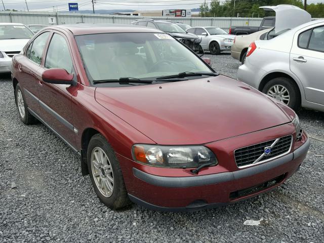 YV1RS61T132278616 - 2003 VOLVO S60 MAROON photo 1