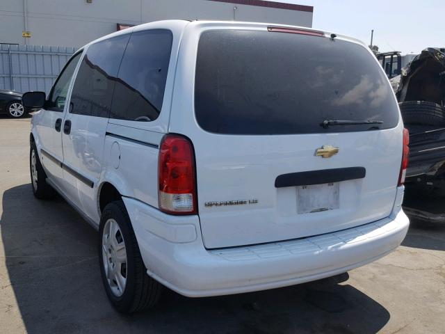 1GNDU23147D135725 - 2007 CHEVROLET UPLANDER L თეთრი ფოტო 3