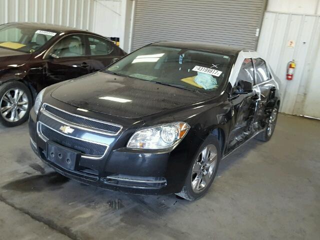 1G1ZH57B59F126457 - 2009 CHEVROLET MALIBU 1LT BLACK photo 2