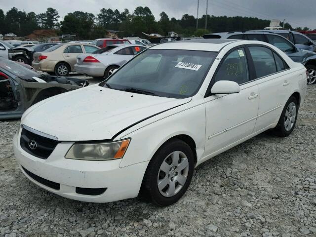 5NPET46C97H241347 - 2007 HYUNDAI SONATA WHITE photo 2