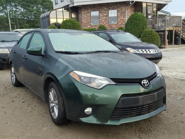 2T1BURHE0EC173497 - 2014 TOYOTA COROLLA L GREEN photo 1