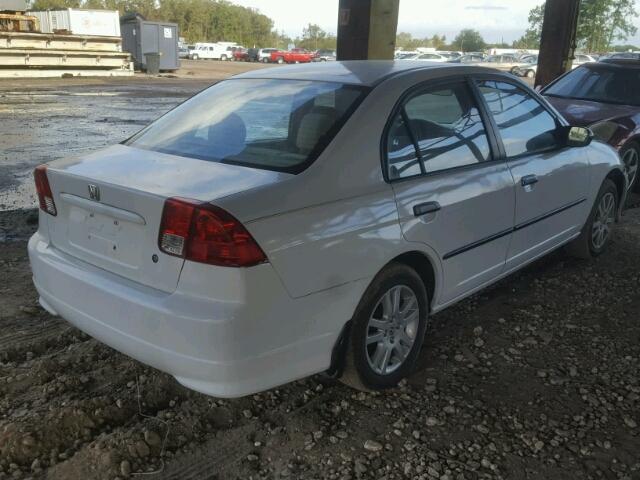 1HGES16335L019415 - 2005 HONDA CIVIC WHITE photo 4