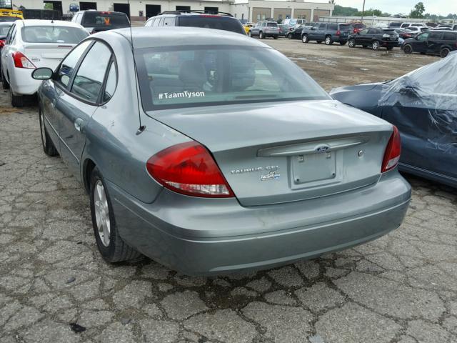 1FAFP56U16A255360 - 2006 FORD TAURUS SEL GREEN photo 3