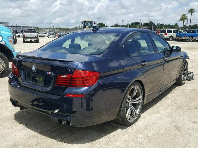 WBSFV9C52ED593196 - 2014 BMW M5 BLUE photo 4