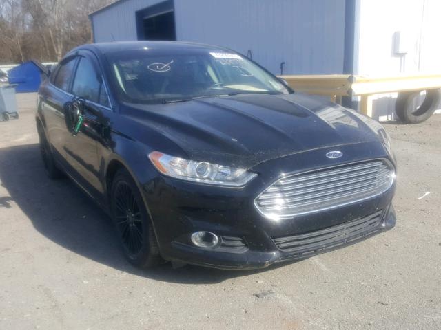 3FA6P0HD7GR211029 - 2016 FORD FUSION SE BLACK photo 1