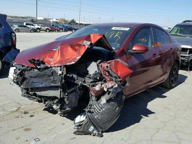 JM1BL1SF7A1234977 - 2010 MAZDA 3 RED photo 2