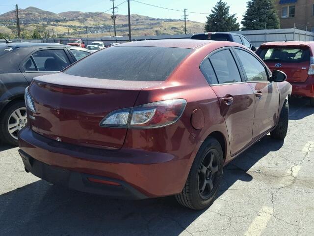 JM1BL1SF7A1234977 - 2010 MAZDA 3 RED photo 4