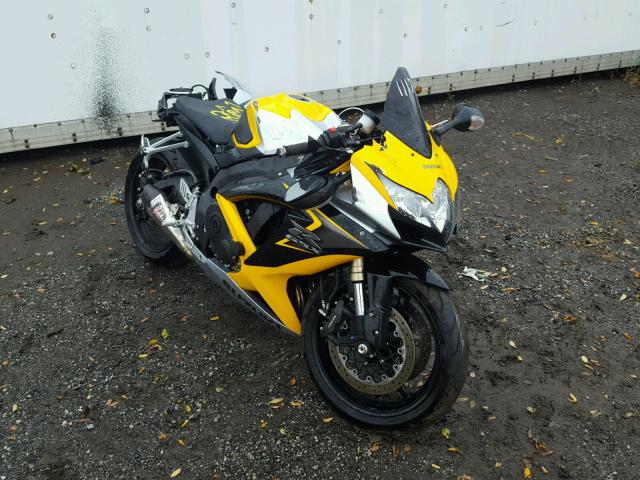 JS1GN7EA382110187 - 2008 SUZUKI GSX-R600 YELLOW photo 1