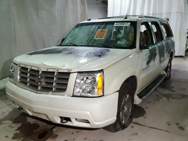 3GYFK66N34G306521 - 2004 CADILLAC ESCALADE E WHITE photo 2