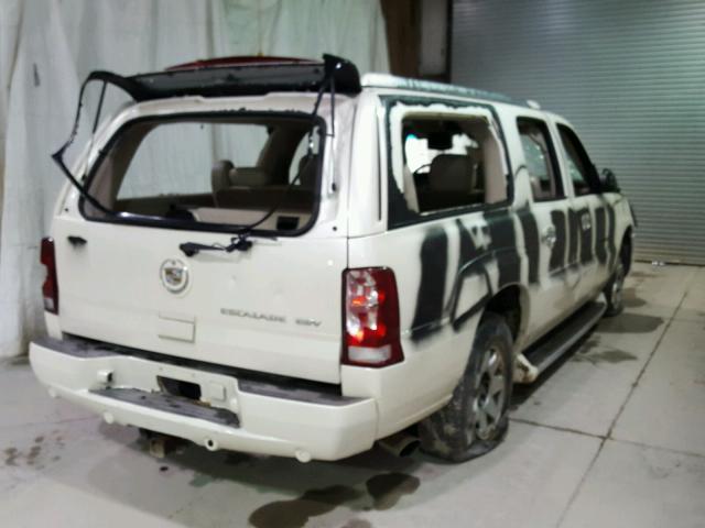 3GYFK66N34G306521 - 2004 CADILLAC ESCALADE E WHITE photo 4