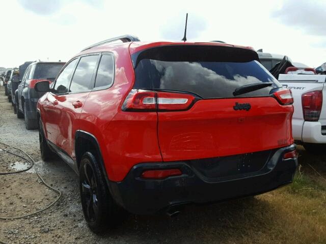 1C4PJLDB4HW607150 - 2017 JEEP CHEROKEE L RED photo 3