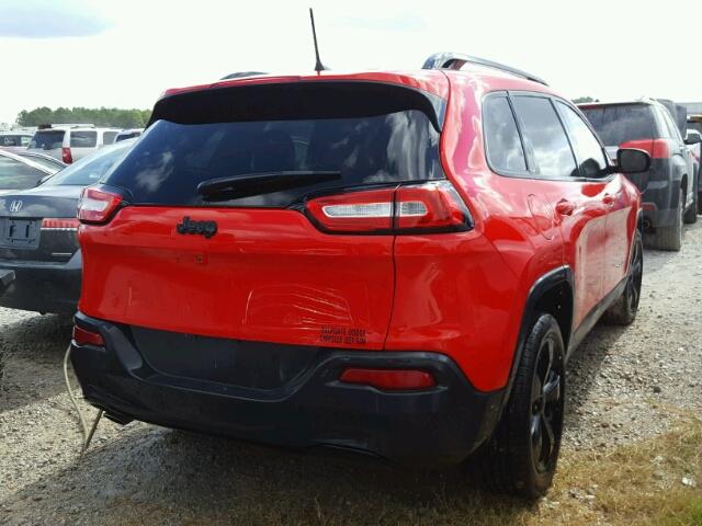 1C4PJLDB4HW607150 - 2017 JEEP CHEROKEE L RED photo 4