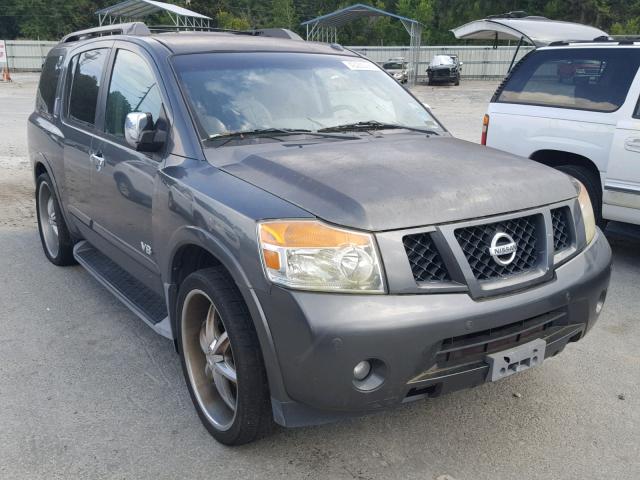 5N1BA08D98N614486 - 2008 NISSAN ARMADA SE GRAY photo 1