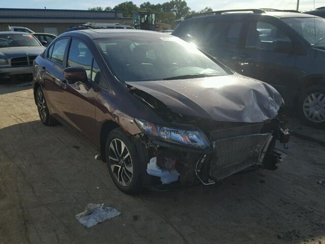 19XFB2F83FE029439 - 2015 HONDA CIVIC EX 栗色 照片 1