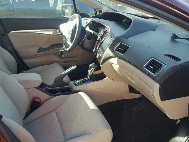19XFB2F83FE029439 - 2015 HONDA CIVIC EX 栗色 照片 5