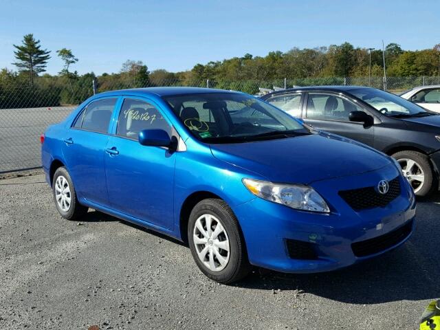 2T1BU4EEXAC497526 - 2010 TOYOTA COROLLA BLUE photo 1