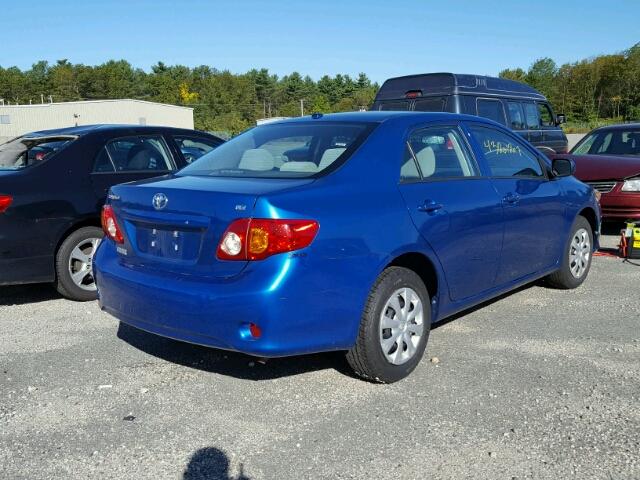 2T1BU4EEXAC497526 - 2010 TOYOTA COROLLA BLUE photo 4