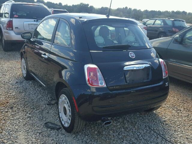 3C3CFFAR7DT554922 - 2013 FIAT 500 POP BLACK photo 3