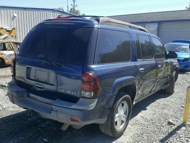 1GNES16S436148613 - 2003 CHEVROLET TRAILBLAZE BLUE photo 4