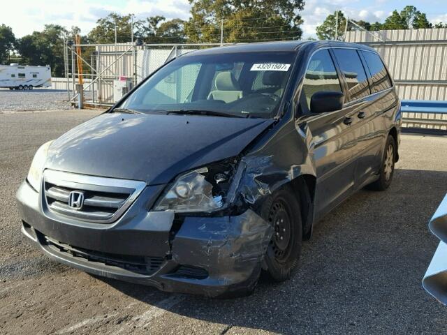 5FNRL38246B126376 - 2006 HONDA ODYSSEY LX GRAY photo 2