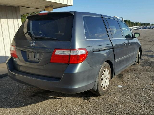 5FNRL38246B126376 - 2006 HONDA ODYSSEY LX GRAY photo 4