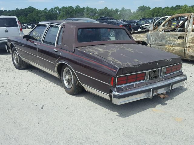 1G1BU51H1JA168099 - 1988 CHEVROLET CAPRICE CL 栗色 照片 3