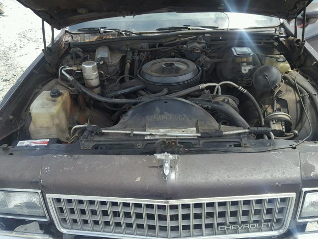 1G1BU51H1JA168099 - 1988 CHEVROLET CAPRICE CL 栗色 照片 7