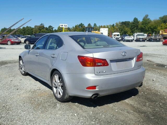 JTHBK262875026297 - 2007 LEXUS IS 250 SILVER photo 3