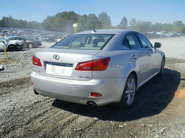 JTHBK262875026297 - 2007 LEXUS IS 250 SILVER photo 4