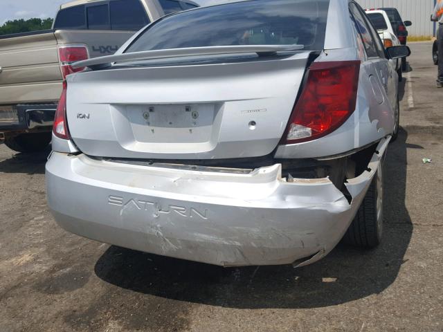 1G8AJ55F96Z173686 - 2006 SATURN ION LEVEL SILVER photo 9