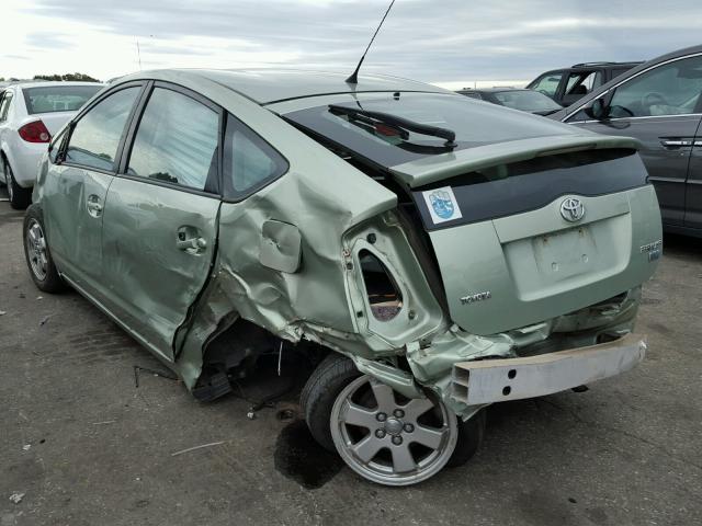 JTDKB20U097885970 - 2009 TOYOTA PRIUS GREEN photo 3