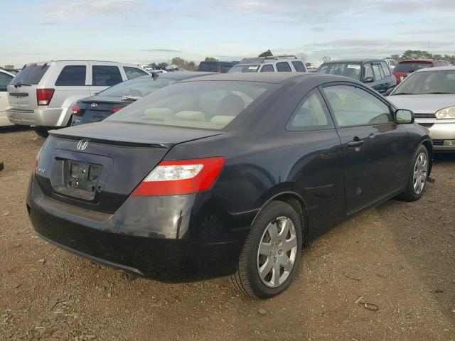 2HGFG12666H556879 - 2006 HONDA CIVIC LX BLACK photo 4