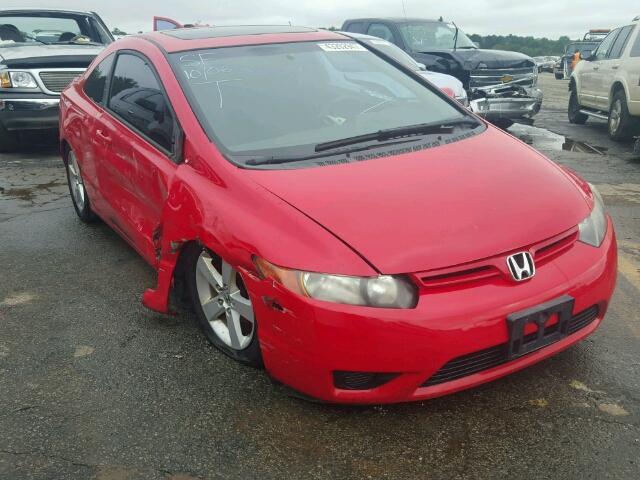 2HGFG11867H510473 - 2007 HONDA CIVIC EX RED photo 1