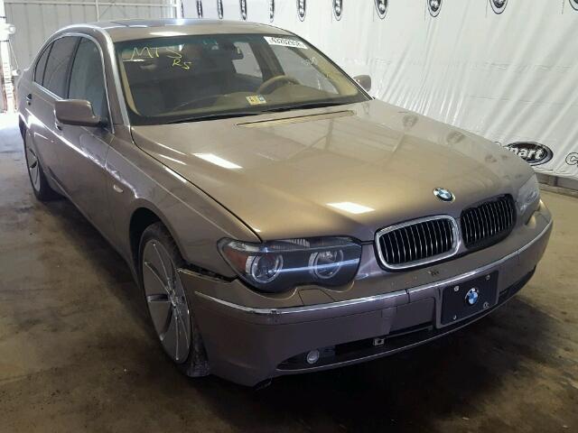 WBAGN63433DS44401 - 2003 BMW 745 LI Золотой фото 1
