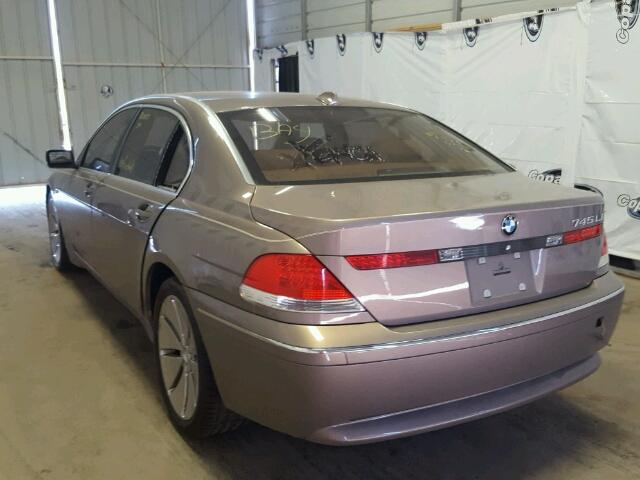 WBAGN63433DS44401 - 2003 BMW 745 LI Золотой фото 3