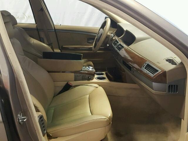 WBAGN63433DS44401 - 2003 BMW 745 LI Золотой фото 5