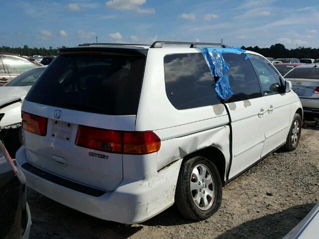 5FNRL18834B097586 - 2004 HONDA ODYSSEY EX WHITE photo 4