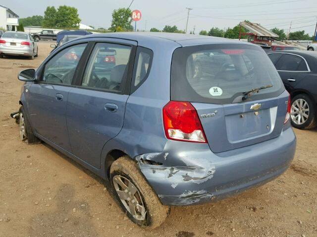 KL1TD66658B080841 - 2008 CHEVROLET AVEO BASE Mavi foto 3